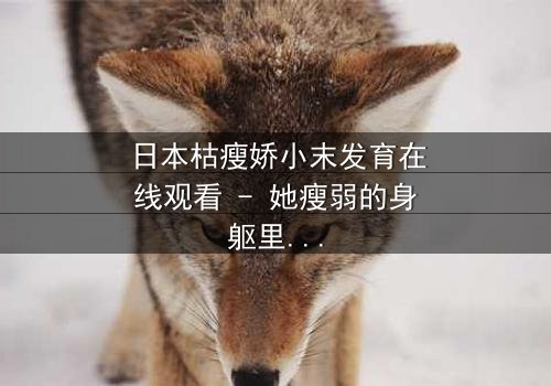 日本枯瘦娇小末发育在线观看 - 她瘦弱的身躯里,藏着毁灭世界的秘密