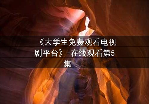 《大学生免费观看电视剧平台》-在线观看第5集 - 青春与现实的激烈碰撞