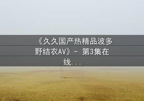 《久久国产热精品波多野结衣AV》- 第3集在线观看 - 1080P超清完整无删