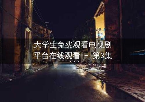 大学生免费观看电视剧平台在线观看 - 第3集 - 青春与现实的激烈碰撞