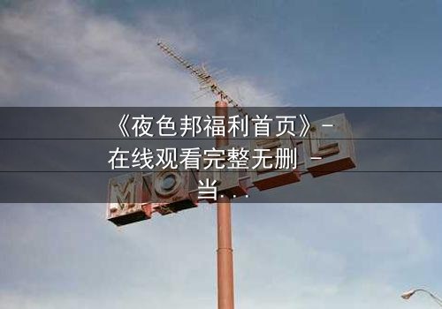 《夜色邦福利首页》- 在线观看完整无删 - 当欲望与正义在黑暗中碰撞
