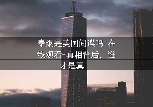 秦纲是美国间谍吗-在线观看-真相背后,谁才是真正的卧底?