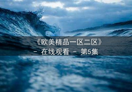 《欧美精品一区二区》- 在线观看 - 第5集