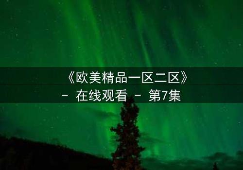 《欧美精品一区二区》- 在线观看 - 第7集