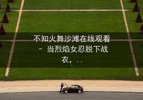 不知火舞沙滩在线观看 - 当烈焰女忍脱下战衣,沙滩下的杀机悄然浮现