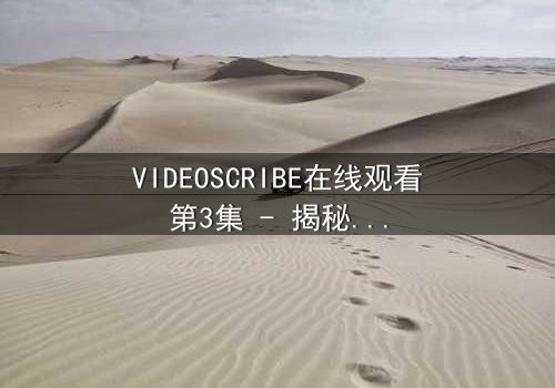VIDEOSCRIBE在线观看第3集 - 揭秘数字时代的隐秘战争 - 你敢直面真相吗?