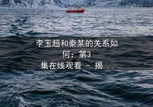 李玉超和秦某的关系如何:第3集在线观看 - 揭开他们之间隐藏的真相