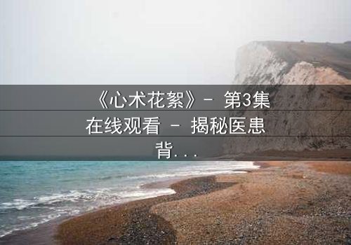 《心术花絮》- 第3集在线观看 - 揭秘医患背后的人性暗流
