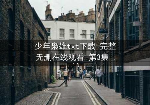 少年枭雄txt下载-完整无删在线观看-第3集 - 谁将主宰黑暗江湖?