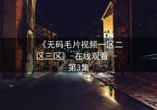 《无码毛片视频一区二区三区》-在线观看 - 第3集
