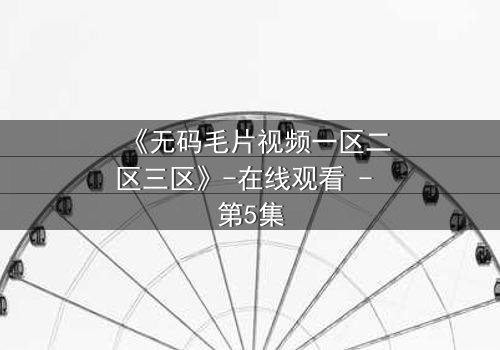 《无码毛片视频一区二区三区》-在线观看 - 第5集