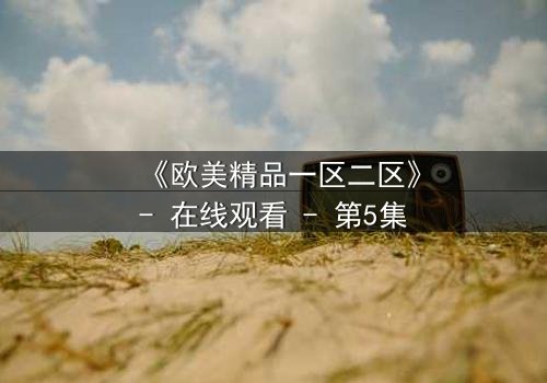 《欧美精品一区二区》- 在线观看 - 第5集