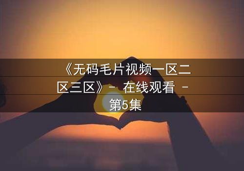 《无码毛片视频一区二区三区》- 在线观看 - 第5集
