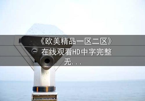 《欧美精品一区二区》- 在线观看HD中字完整无删 - 揭开人性暗面的终极诱惑