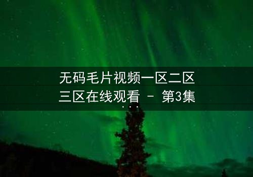 无码毛片视频一区二区三区在线观看 - 第3集 - 当欲望与真相交织,谁能全身而退?